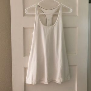 White Lululemon Racertack Tank
